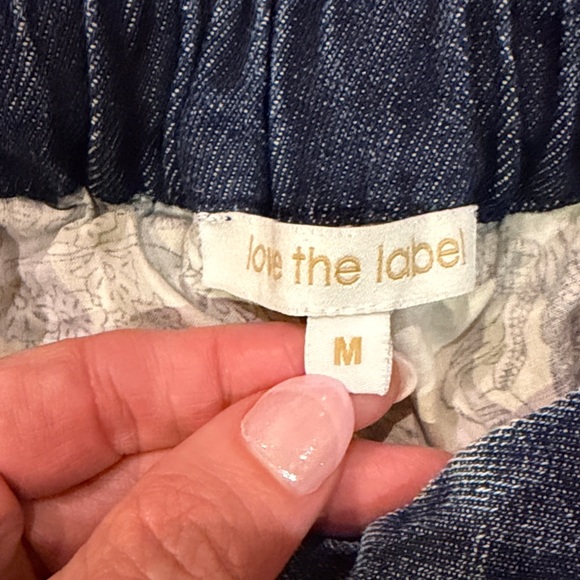 Love the Label size medium Washed Denim Wrap Skort - Picture 2 of 4
